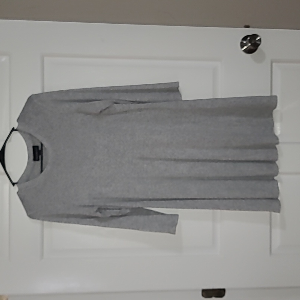 Black amd gray patterned dress